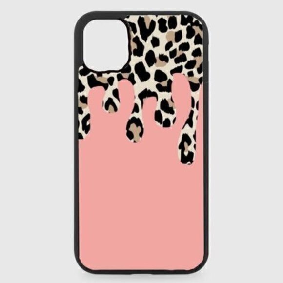 PINK Leopard Drip Phone case - Picture 1 of 1